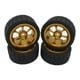 thumbnail image 1 of Juego de llantas y neumáticos para WLTOYS 144001 1/14 A959 A969 RC Car Accs Upgrade Spare dorado, 1 of 9