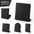 thumbnail image 2 of Magnetic Display Board, Tabletop Desktop Memo Board Photos Notes Reminders Home Decorative Board No Punching Installation 12x16 Inches Metal Surface Vertical Stand 10.24x7.87in, 2 of 8