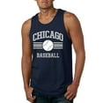 thumbnail image 1 of Wild Bobby City of Chicago CHI American Baseball Fantasy Fan Sports Men's Tank Top, Navy, XX-Large, 1 of 6