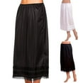 thumbnail image 4 of Women Half Slip Anti Static Long Skirt Underskirt Petticoat Extender Soild Color, 4 of 11