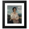thumbnail image 2 of Ernst Stückelberg 12x14 Black Modern Framed Museum Art Print Titled - Portrait of Marie Elisabeth Brustlein, Future Wife of the Artist (1866), 2 of 5