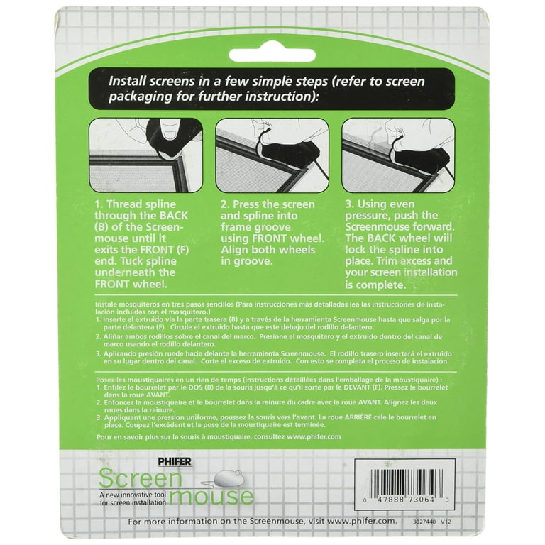 Phifer Wire Screen Mouse Plastic Left/Right Other Roller Phifer Wire Screen Mouse Plastic Left/Right Other Roller