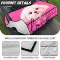 thumbnail image 6 of Whosucclay Dog Pattern Golf Cart Seat Towel Blanket, Comfort Elastic Foldable Design Durable Golf Cart Seat Protector for Club Car EZGO Yamaha, 52.36 x 32.28 inch, 6 of 7