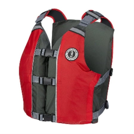 UPC: 0062533876811 | Mustang APF Foam Vest – Red/Grey – Universal
