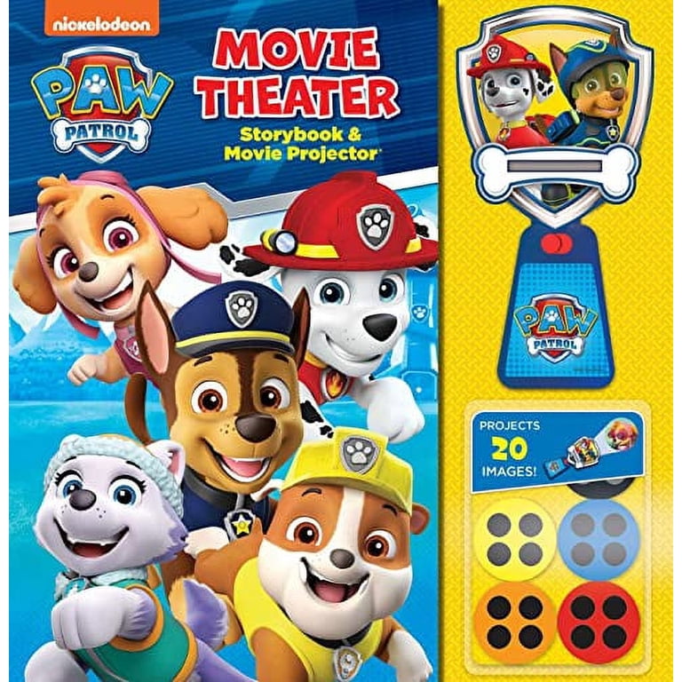 絵本・児童書 Movie Theater storybook&movie projector Buckley MacKenzie Nickelodeon PAW Patrol Movie Theater Storybook