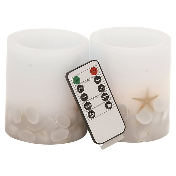 LED Flameless Candle Set with Remote, Ivory