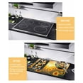 thumbnail image 3 of nqOlkjepod Large Induction Cooktop Protector Mat 31"x24", Summer Sunflower Stove Top Covers for Electric Stove, Pastoral Rustic Floral Botanical Stove Burner Cover Mats, Glass Top Stove Cover, 3 of 8