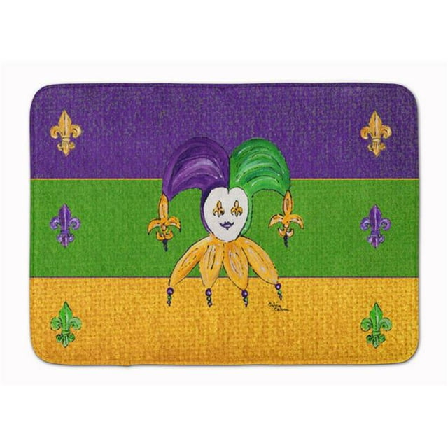 Carolines Treasures 8386RUG Mardi Gras Machine Washable Memory Foam Mat