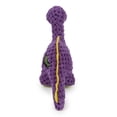 thumbnail image 3 of goDog® Dinos Bruto Just For Me Checkers with Chew Guard Technology™ Plush Dog Toy, Purple, Mini, 3 of 9