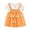 R/3751Orange, variant on Vividxx Baby Girls Summer Dresses Floral Print Short Sleeve Dress Casual O-Neck Stylish Sundress