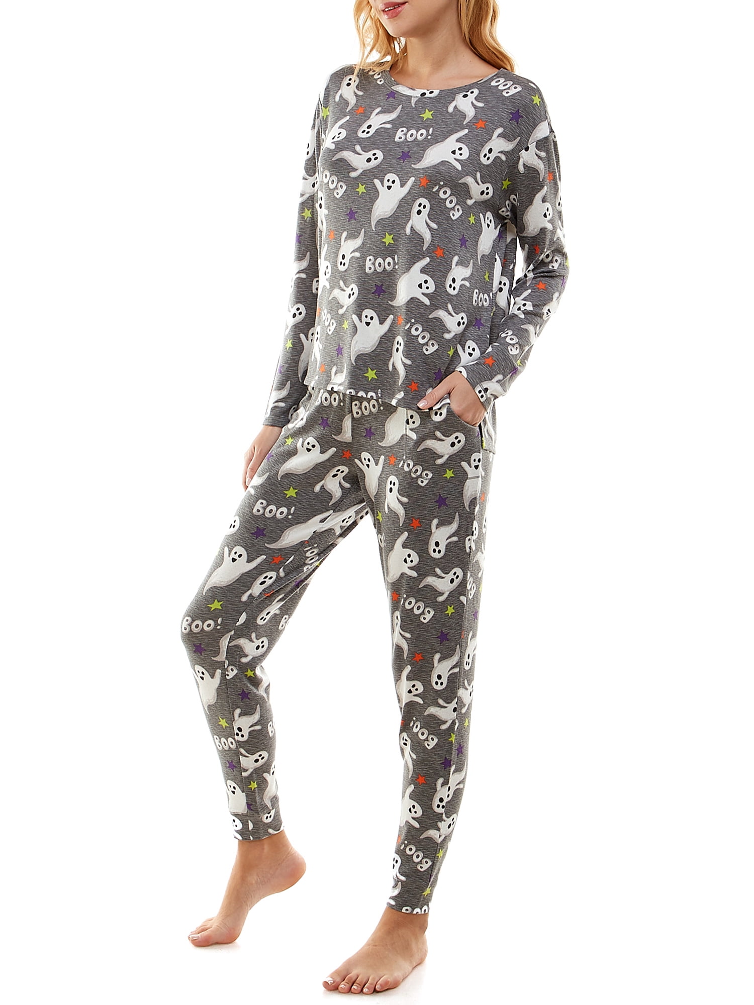 Way To Celebrate Women's Halloween Pajama Set, Sizes XS to 3X