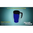 thumbnail image 2 of 14 oz. Insulated Plastic Travel Mugs - 10 pack - Blue, 2 of 5