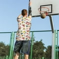 thumbnail image 5 of Sikiie Butterfly Flowers Basketball Jersey Reversible Men's Mesh Athletic Sports Shirts Training Practice S-4XLX-Large, 5 of 6
