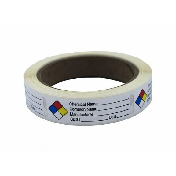 Roll Products Hazard Chemical Label,3/4HX2-1/2W,PK250 141539
