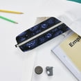 thumbnail image 6 of Pofeuu Blue-Purple Raspberries Print Leather Pencil Case, Leather Pencil Pouch Large Capacity, Big Pencil Pouch with Zipper Vintage Pen Bag Fountain Pen Holder, 6 of 7