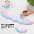 thumbnail image 6 of TECKNET BASICS Cloud Keyboard Wrist Rest Set, Non-Slip PU Leather Wrist Pad with Ergonomic Memory Foam, for Laptop/Office/Gaming & Pain Relief, Rainbow, 6 of 8