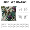 thumbnail image 5 of PRATYUS  Tropical Plants Throw Pillow Covers,Tropical Flower Leaves Home Decorative Throw Pillow Case Cushion Cover for Sofa Couch 12x12in, 5 of 5