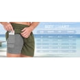thumbnail image 5 of GIRUNS Men's 2 in 1 Hybrid Shorts Summer Quick Dry Running Athletic Stretch Gym Beach Short, 5 of 5
