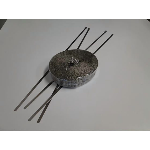 Helix Racing Exhaust System Wrap 504-1025 25 Foot Length; 1 Inch Width; Basalt/Bronze; Fiberglass; Withstands 1200 Degree Fahrenheit Direct Heat; With Four Stainless Steel Ties