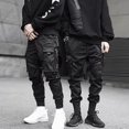thumbnail image 2 of Men Casual Harem Joggers Sweatpant Hip Hop Trousers Multi Pocket Cargo Pants3XL, 2 of 5