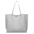 thumbnail image 3 of Dreubea Bolso de hombro de piel sintética suave para mujer, bolso de mano con borlas de gran capacidad, 3 of 4