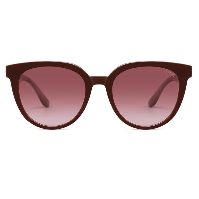 Gafas de sol SOJOS con estilo de ojo de gato redondeado SJ2175 para mujer