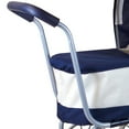 thumbnail image 6 of Lissi: Classic Baby Doll Pram - Navy & White - Push Stroller, Adjustable Canopy, Removable Carry Cot & Apron, Doll Accessory Roleplay Toy, Kids 3+, 6 of 6