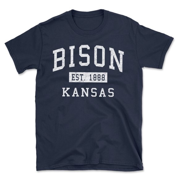 Bison Kansas Classic Established Men's Cotton T-Shirt