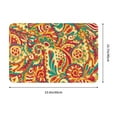 thumbnail image 3 of XMXT Non-Slip Polyester Bathroom Rugs Kitchen Door Mat, Vintage Abstract Prints Machine Washable Bath Mats Rug for Kitchen Shower Bathtub Decor, 15.7 x 23.6 inches, 3 of 9