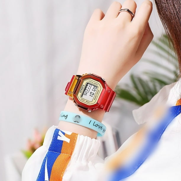 Reloj deportivo transparente deals
