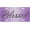 Blessed Purple Glitter Bling Blessed, variant on Bevel 3D Black Red American Flag License Plate - 6x12 Inch Aluminum Novelty Decorative Vanity Metal Front Car Plate for Women Men