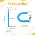 thumbnail image 2 of Uxcell Retractable Coil Spring Keychain, (6.7 Inch, Lake Blue) (3 Pcs), Anti-Lost Stretch Cord Safety Key Chain with Lobster Clasp & Metal Key Ring, Suit For- Keys/Wallet/Cellphone, 2 of 7