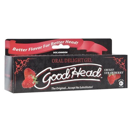 GoodHead Oral Delight Sexual Lubricant Gel-Sweet Strawberry 4oz