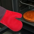 thumbnail image 7 of TOYMYTOY  Heat Insulation Gloves Red Cotton Silicone for Outdoor Bbq, 7 of 7