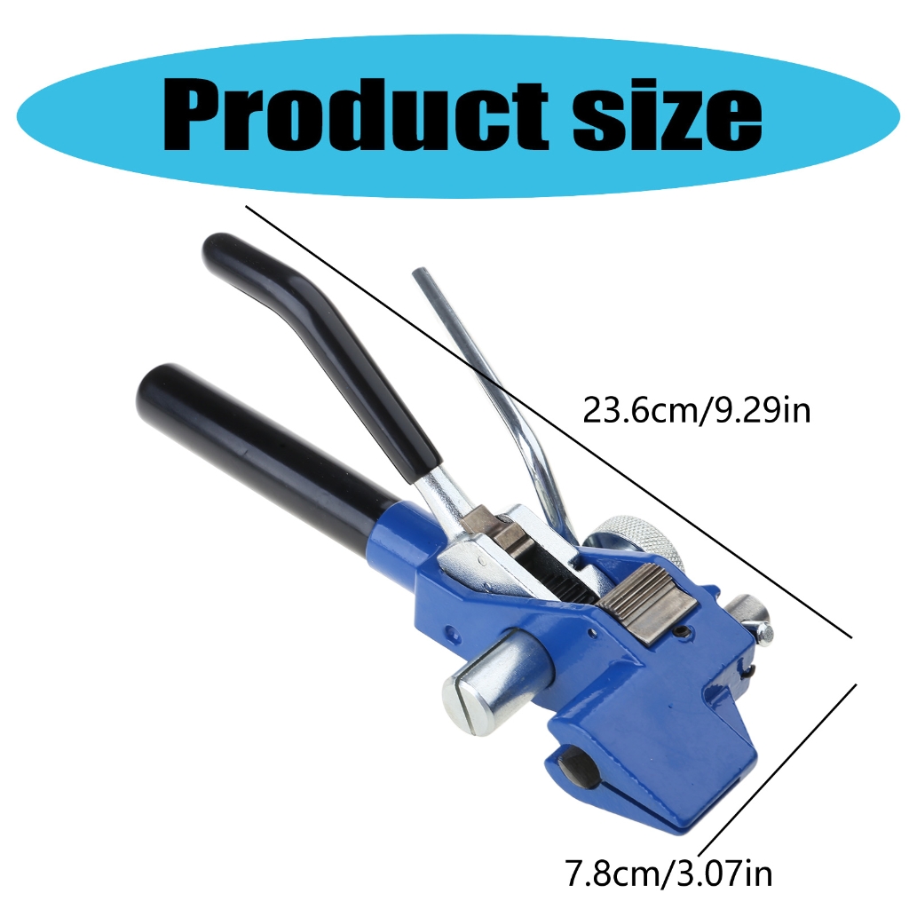 MOMOJIA Metal Zip Tie Tightener Tensioning Cable Tie Gun Stainless Steel Durable Packer Manual Bundle Tool Cutting Function