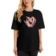 thumbnail image 1 of Women's Heart Graphic Tees 2025 Summer Tops Cute Cotton Casual Short Sleeve Crewneck T Shirts, 1 of 6