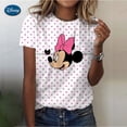 thumbnail image 2 of Women Disney Mickey Mouse Print Shirt Casual Short Sleeve Female O-neck Slim T-Shirt Streetwear Lady Sprint shirt Tops Childrenadult-XXL Gao Jinjia LED, 2 of 2