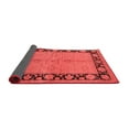 thumbnail image 2 of Ahgly Company Indoor Square Oriental Red Industrial Area Rugs, 4' Square, 2 of 4