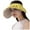 Yellow, variant on IDALL Visor Hat Sun Hat Women's Fashion Beach Summer Cycling Empty Top Dual-use Face Cover Sun Hat Beach Hat Summer Hats Beige One Size