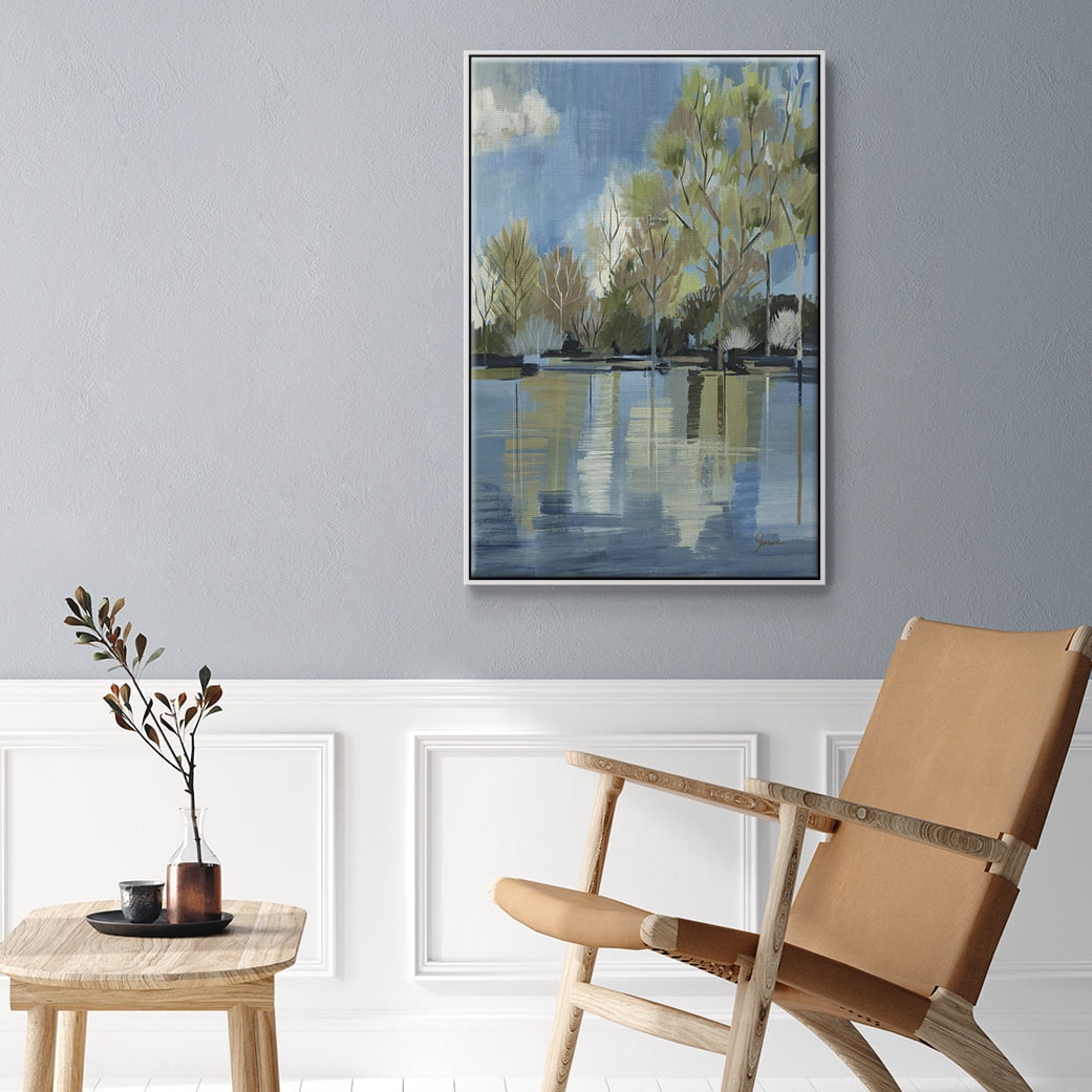 Enchanted Forest I Framed Premium Gallery Wrapped Canvas - Ready to Hang - 17 x 25 - White Floating Frame