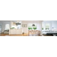 thumbnail image 4 of Chicology 58"W X 48"H Gloss White Cordless Light Filtering 1" Slats Vinyl Mini Window Blinds, 4 of 11