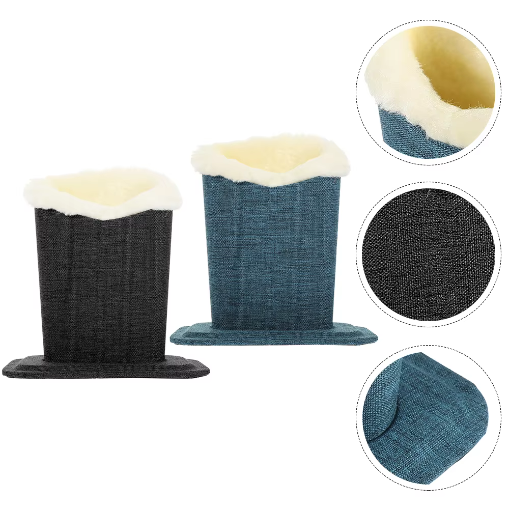 Black&Blue, variant on ATJIA Eyeglass Holder Pack of 2 Plush Lined Eyeglasses Holder Stand Protective Glasses Case For Desks or Nightstands