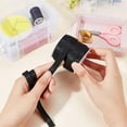 thumbnail image 4 of 1 bag 54.6 Yards Black Elastic Strap 0.19" Width Frosted Elastic Band TPU High Flexibility Elastic Band Elastic Shoulder Strap Bra Tape for DIY Shoulder Bra Clothes Sewing Project, 4 of 8