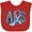 Red, variant on Inktastic ALS Awareness ribbon Boys or Girls Baby Bib