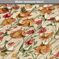 thumbnail image 5 of Floral Dog Crate Cover, Burgeoning Flowers Small Flora Scene Foliage Meadow Setting Vintage Garden Art, Easy to Use Pet Kennel Cover for Dogs, 35" x 23" x 27", Beige Multicolor, by Ambesonne, 5 of 6