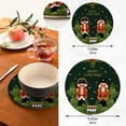 thumbnail image 3 of SKYSONIC Christmas Nutcrackers Flower Pot Holders Trivets, 2 Pcs Heat Resistant Trivets,Cotton Thread Weave Mats for Hot Pads Pans Pot Bowl Teapot for Kitchen Decor, 3 of 7