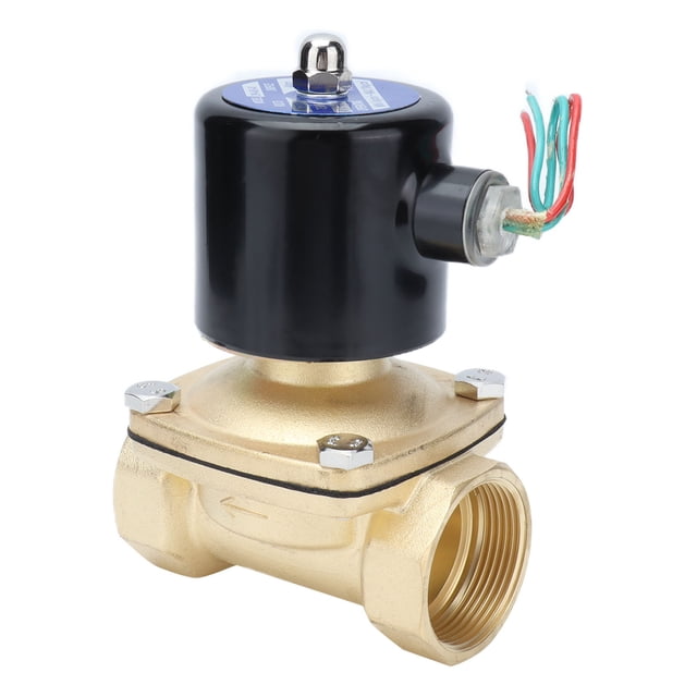 Electroválvula eléctrica 2W‑400‑40, de cobre, normalmente cerrada, con diafragma, CA 220 V