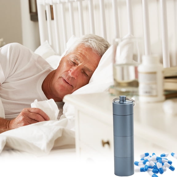 Hovmgk Portable Emergency Draught Box, Aluminum Alloy Sealed Jar for Survival Kit, Compact & Leakproof First Aid Box for Travel & Outdoor Activities, Waterproof Emergency Storage