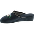 thumbnail image 2 of SC Home Collection Womens 17017 Plush Flower Embroidered House Slipper Made in Europe, 2 of 4