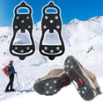 thumbnail image 1 of Rewenti Winter Outdoor Mountaineering Climbing Snowproof Silicone Ice Cleat Shoe Cover, 1 of 9